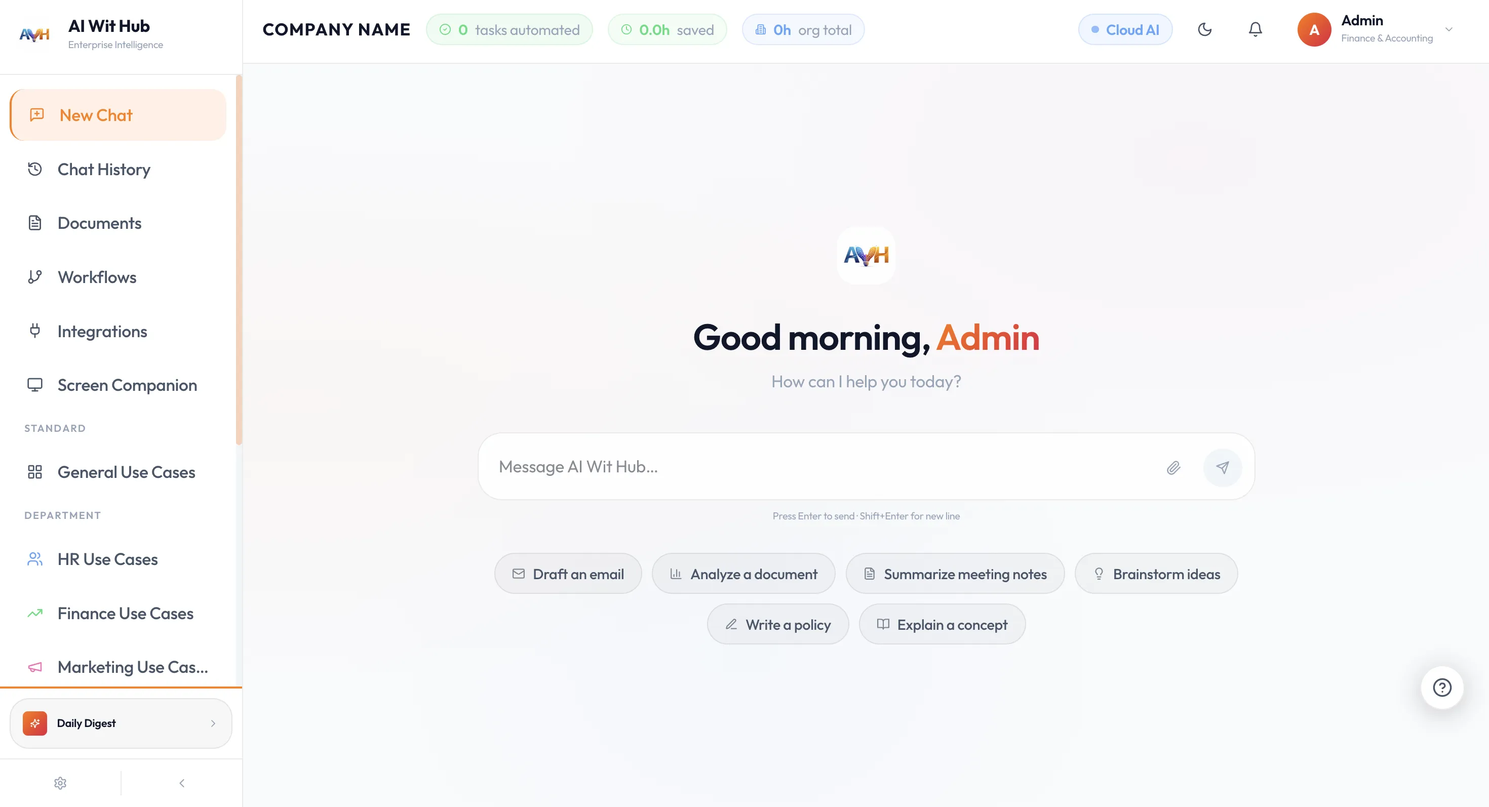 Unified Chat Interface